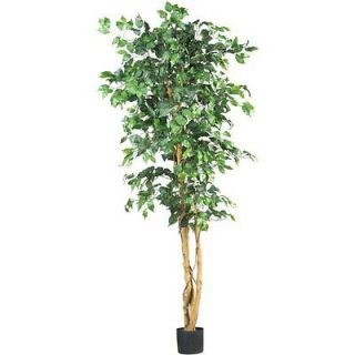   Natural 7 Ficus Silk Tree   Artificial Plant Decor   1260 Leaves