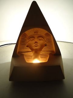 Unique Egyptian/ Pyramid/ Sphinx Styled 3 D Table Lamp/ Nightlight 