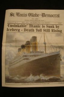 titanic newspaper in Collectibles