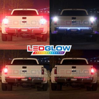 60 Full Size Truck Red & White LED Tailgate Light Bar