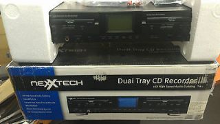 Nexxtech Dual Deck Audio CD R/RW recorder N2000 CDR   Fully Tested