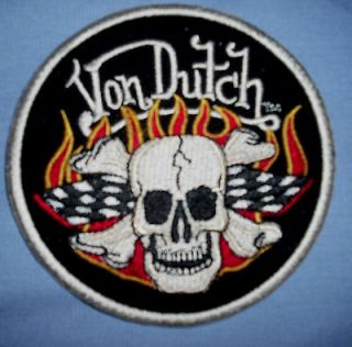 NWT Von Dutch MOTO RACING Patched Chopper/Hot Rod/Shop Mechanic 