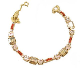 10K BRIGHT GOLD PLATED ANDALUSIA COLOR COLLECTION BRACELET BY SORRELLI