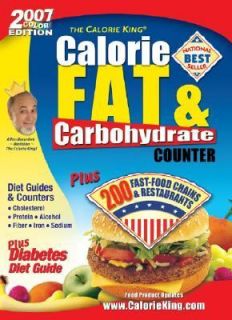   Fat and Carbohydrate Counter by Allan Borushek 2006, Paperback
