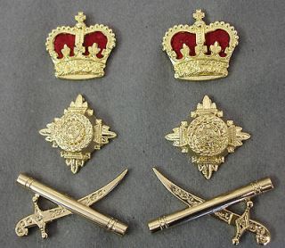 Generals, Crossed Sword & Baton,Crowns & Pips Shoulder Titles (New)