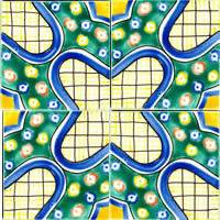 Mediterranean Spanish Ceramic Tiles  Alhambra   6 X 6