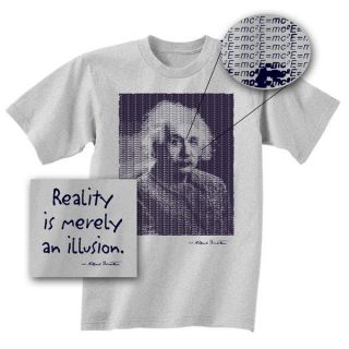 ALBERT EINSTEIN Reality Is Merely An Illusion T Shirt **NEW emc2