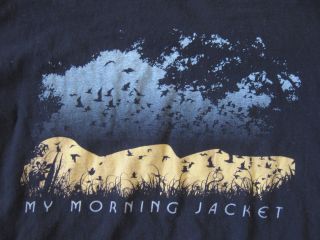   MORNING JACKET t shirt BLACK LARGE musiC vintage BAND dusk tie dye