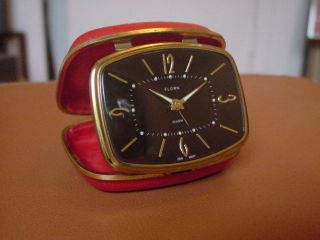 Vintage Florn German made Alarm Clock  Deco Styling 