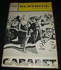 Playbill CABARET April 1968 Jack Gilford, Bert Convy,