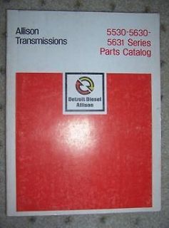 1978 Allison Transmission 5530 5630 5631 Parts Book w