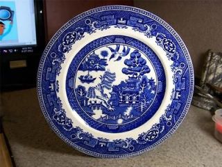 OLD WILLOW BLUE ALFRED MEAKIN ENGLAND DINNER PLATE 9 1/2