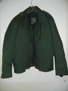 Mens I. Spiewak Full Thermal Jacket Size 48 Olive Green 3 Pockets Zip 
