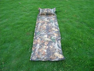 SELF INFLATING CAMPING MATTRESS MAT AIR BED WITH PILLOW JOINABLE 