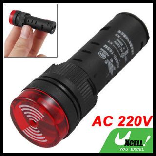 Telecommunications Buzzer Alarm Red LED AC 220V Signal Indicator Light