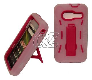   SOFT HYBRID CASE COVER WITH STAND FOR METROPCS HUAWEI ACTIVA 4G M920