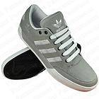 Adidas Originals Hard Court Low Canvas Trainers Grey/White Mens Size