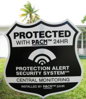 Home Security System Signs & 9 Window Alarm Stickers