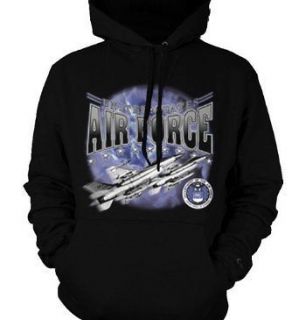 United States Air Force Jet Engine Air Plane Flying In The Sky Hoodie 