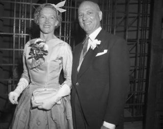 4x5 NEG. Dr. & Mrs. Ed Chainski @ wedding 1955
