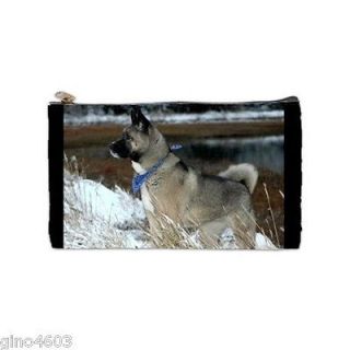 Akita Cosmetic Bag Custom Personalized Your Text or Name Puppy Dog