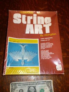   1976 RELIGIOUS STRING ART KIT BY ABINGTON PRESS HOLY SPIRIT DOVE