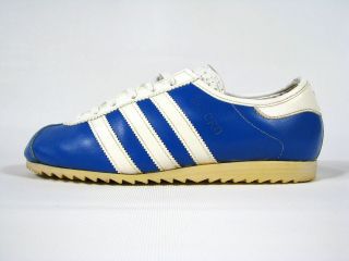 vintage ADIDAS REKORD Sneakers Trainers UK 4/37 rare OG 70s blue/white 