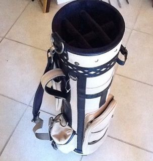 Antique Hickory Wood Shaft Enthusiast Hotz Repro Stovepipe Golf Bag
