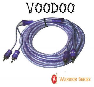 VOODOO 7 6.4 ft 2 Meter RCA INTERCONNECT cable PURPLE