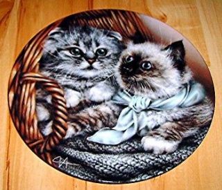Baskets of Love HEATHER & HANNAH Siamese Tabby Cat Kitten Bradford 