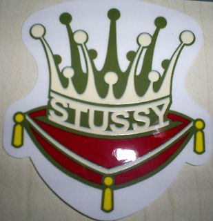 Vintage retro 90s Stussy surf street wear skateboard stickers 