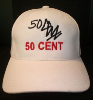 50 CENT CAP / HAT WITH STITCHED AUTOGRAPH