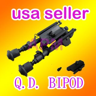 Spring 20mm weaver rail mount Pivot Bipod + QD adaptor