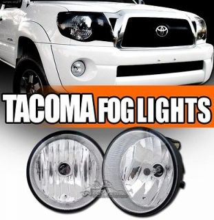 Factory Clear Fog Lights w/ Switch+Bulbs+Wire+Relay 05 11 Tacoma 04 06 