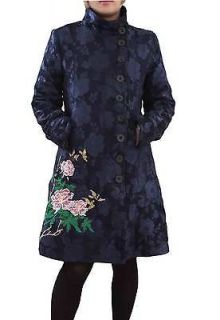 New  2012 Desigual Fashion woman Blue coat jacket SIZE 44/ XL /UK16