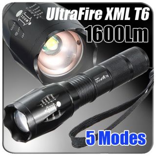   1600lm CREE XM L T6 LED ZOOMABLE 18650/AAA Flashlight Torch Lamp A100