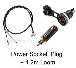   DIN/Hella type Accessory Socket with 1.2m Loom + Plug   Power Kit (G
