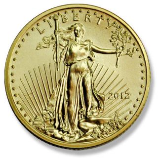 2012 $10 1/4 Oz Gold American Eagle Gem Brilliant Uncirculated 