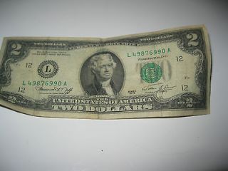 ATLANTA 1976 Bicentennial Two Dollar Bill Note F 48729268A