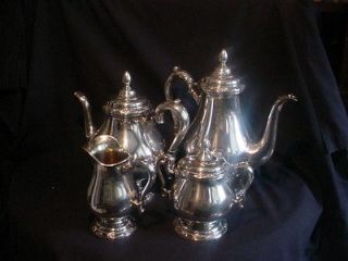 Piece 1847 Rogers Bros REMEMBRANCE Tea Coffee Set Silverplate