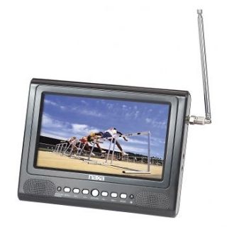   PORTABLE RECHARGEABLE DIGITAL LCD TV TELEVISION FM RADIO 12V AC/DC NEW