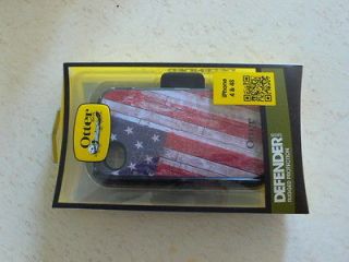 Otterbox Defender iPhone 4 4S Anthem Collection Rustic Flag Case 