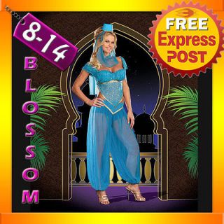 E00 Ladies Arabian Genie Aladdin Fancy Dress Up Hens Party Costume 