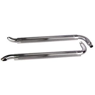   70 Side Exhaust Pipes w/ Mufflers, 2 1/4 ID Inlet, 3 OD Outlet