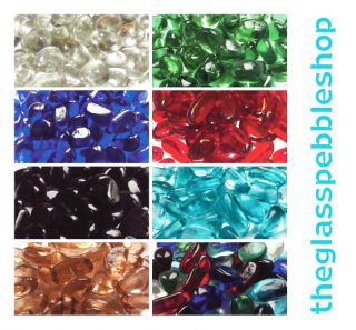 Glass Aquarium / Fish Tank Pebbles Stones in a Variety of Colours