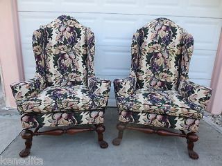   Lexington Arnold Palmer Pair Wingback 2 Chairs French Country heirloom