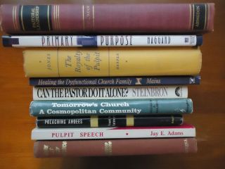 Lot of 9 Books for PastorsTomorr​ows Church/Pastora​l Leadership 