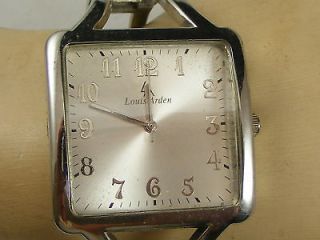 Ladies Silvertone LOUIS ARDEN Bracelet Watch (D45)
