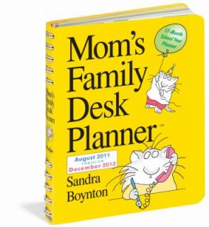 Moms Family 2012 Desk Planner by Sandra Boynton 2011, Calendar