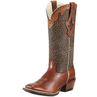Ariat Womens Crossfire Caliente Cowboy Western Boots Cheetah Print 